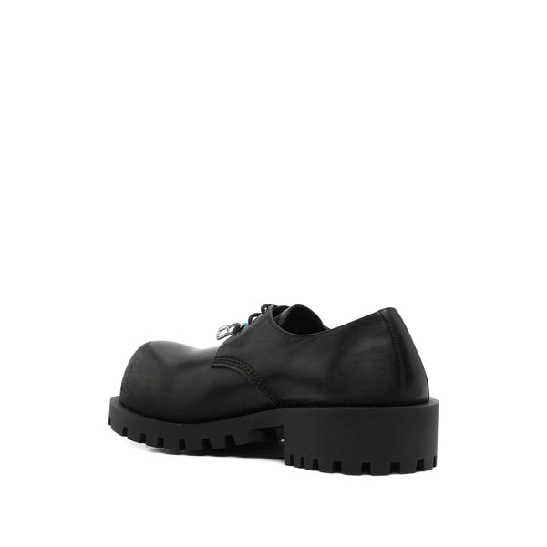 Close-up of Balenciaga athletic hardware and fine stitching
