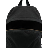 Close-up of Balenciaga backpacks hardware and fine stitching