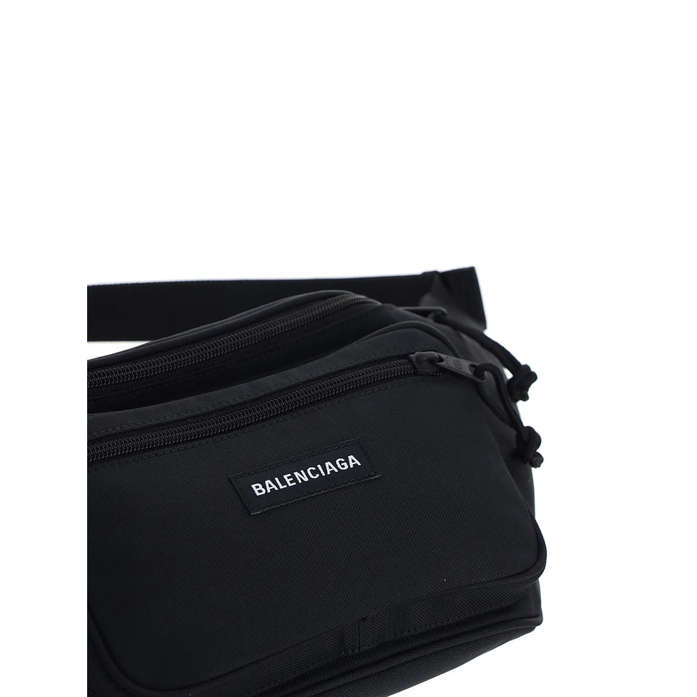 Balenciaga Bags? Balenciaga Black Belt Bags Men Luxury Designer Leather Handbag