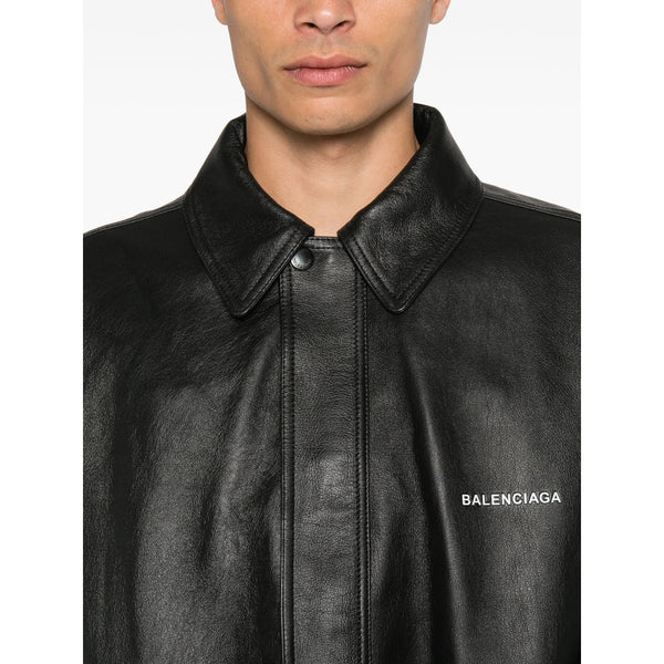 Close-up of Balenciaga jackets hardware and fine stitching