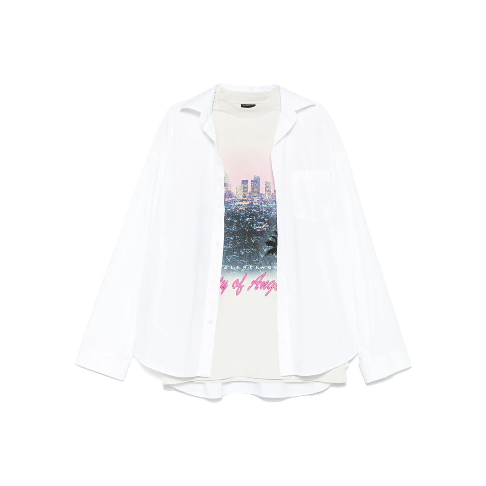 Balenciaga tee shirts luxury designer piece front view