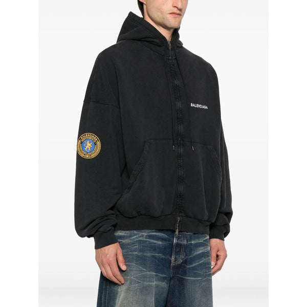 Close-up of Balenciaga sweaters & pullovers hardware and fine stitching