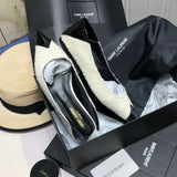 Saint Laurent designer shoes full view