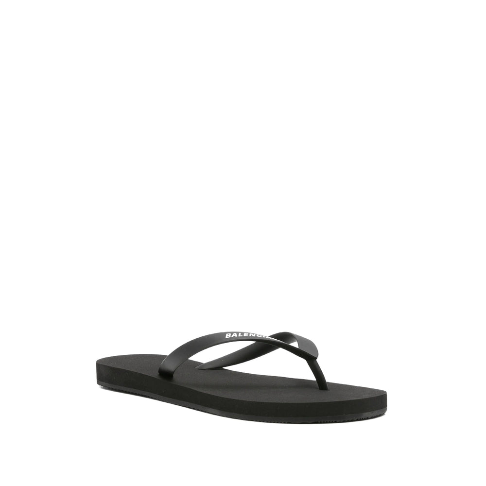 Balenciaga Shoes Balenciaga Black Flip-Flops & Slides Women Comfortable Everyday Designer Shoes