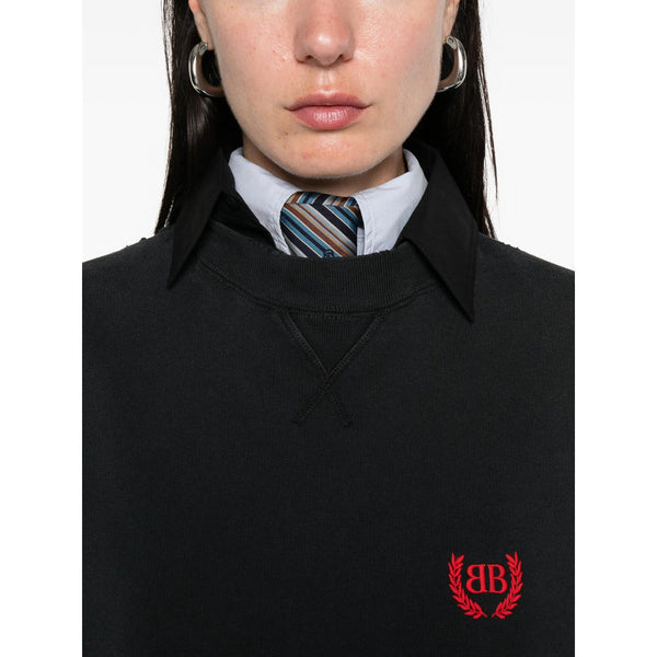 Close-up of Balenciaga sweaters & pullovers hardware and fine stitching