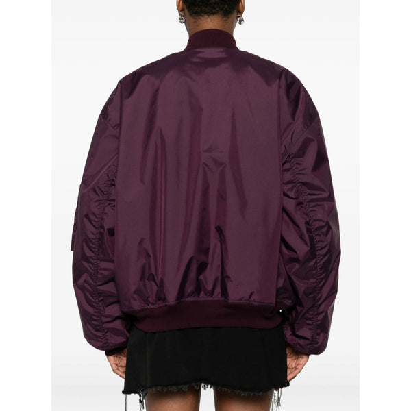 Close-up of Balenciaga jackets hardware and fine stitching