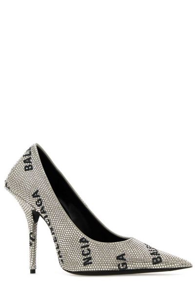 Balenciaga premium pumps detail and craftsmanship close-up