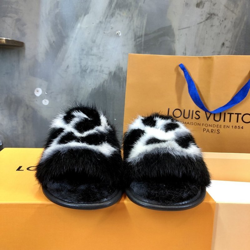 Louis Vuitton luxury shoes detail shot