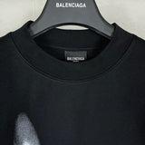 Close-up of Balenciaga designer clothing craftsmanship