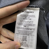 Close-up of Burberry designer clothing craftsmanship