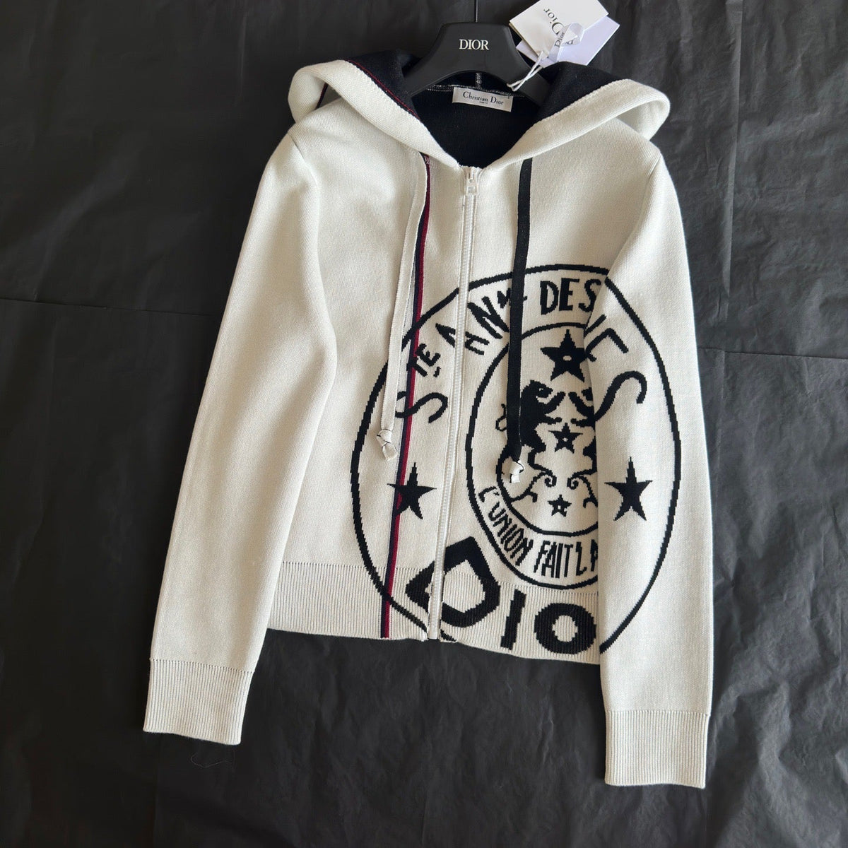 Dior Hoodies- Dior Zip Hoodie Comfortable Luxury Streetwear Hoodie