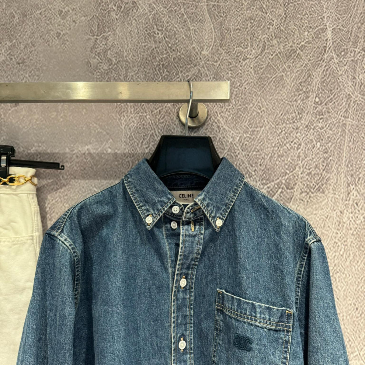 Tops- Miu M Denim Shirt Premium Designer Casual Top