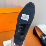 Hermes shoes Style 387 - styled lifestyle view (alternate angle)