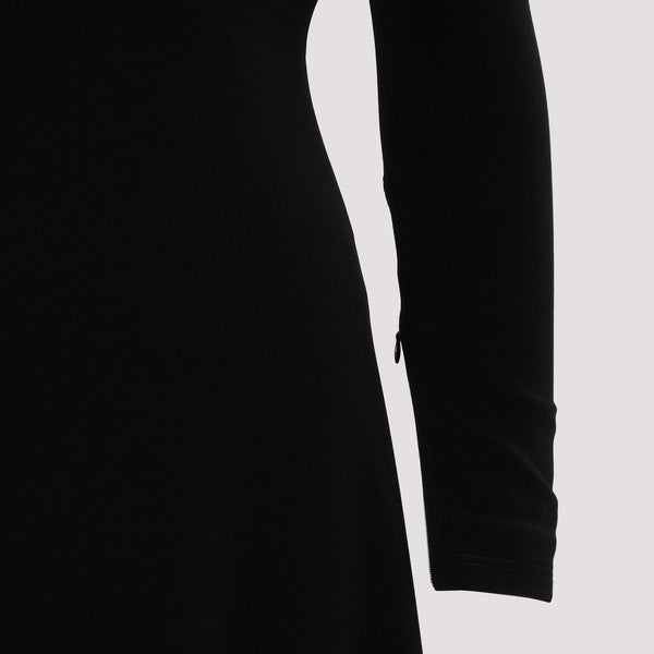 Close-up of Balenciaga dresses hardware and fine stitching