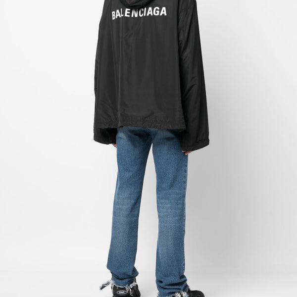 Balenciaga premium outerwear detail and craftsmanship close-up