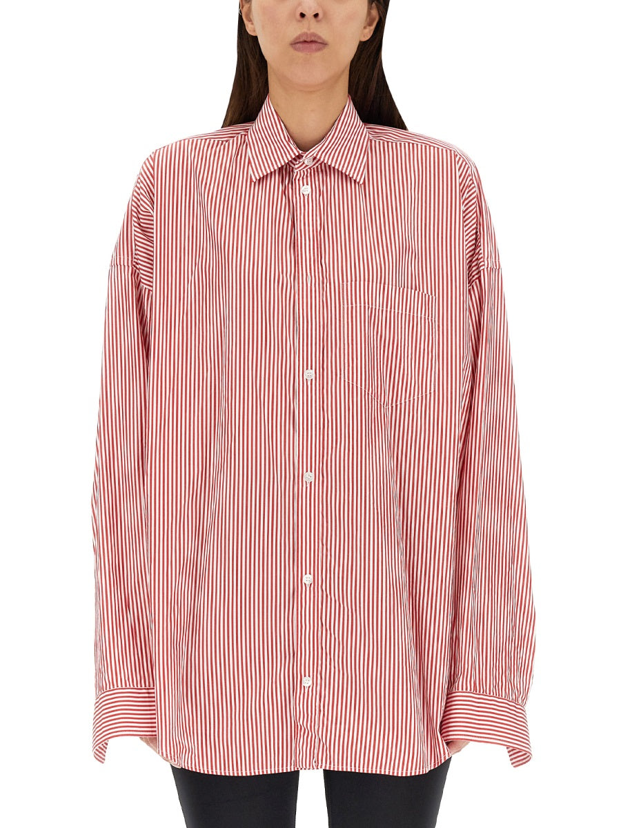 Balenciaga Tops? BALENCIAGA Oversized Logo Shirt for Women Elegant Everyday Designer Top