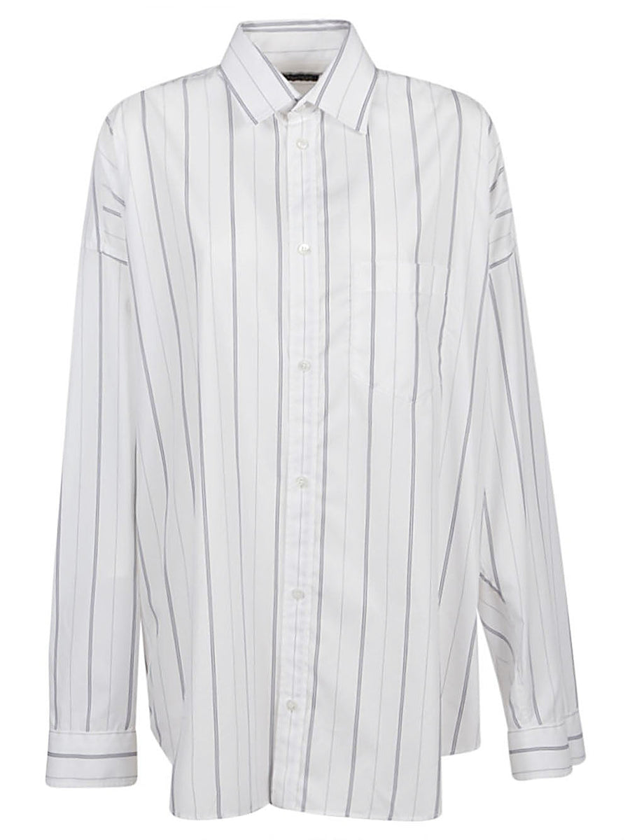 Balenciaga Tops? BALENCIAGA Oversized Logo Shirt for Women Elegant Everyday Designer Top