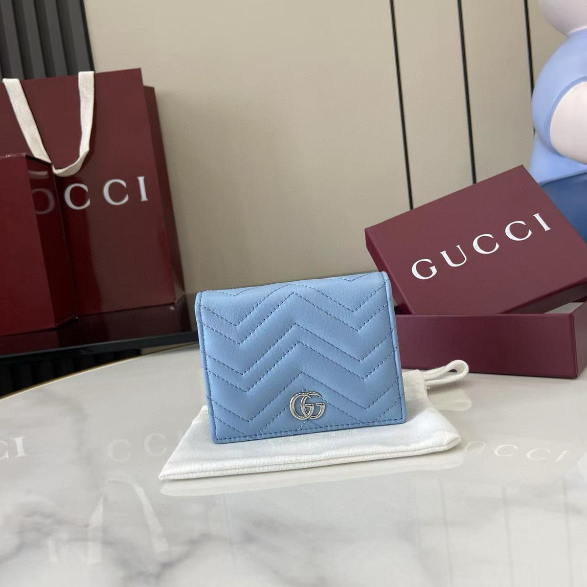 Gucci Wallets- Gucci Marmont Small Wallet Elegant Everyday Leather Wallet