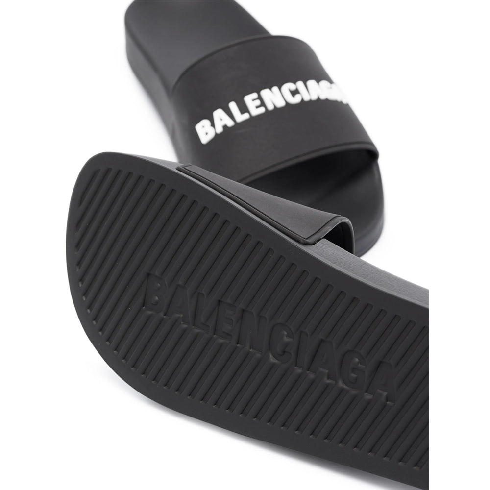 Balenciaga Shoes Balenciaga Black Flip-Flops & Slides Men Luxury Lifestyle Designer Footwear