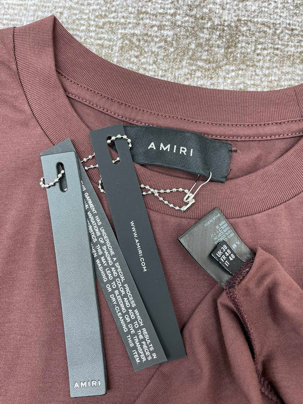 Amiri luxury t-shirt detail shot
