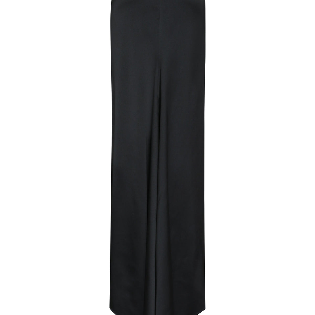 Balenciaga Skirts- BALENCIAGA Long Satin Skirt with Back Train Elegant Designer Casual Skirt