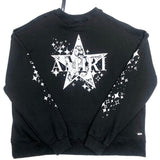 Close-up of Amiri hoodie craftsmanship