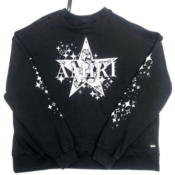 Close-up of Amiri hoodie craftsmanship