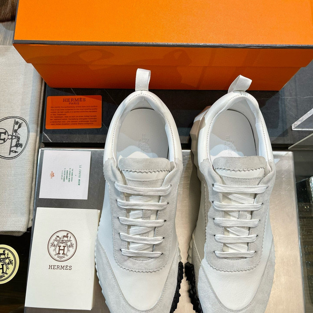 Shoes- Herm Bouncing Sneakers Comfortable Everyday Designer Shoes