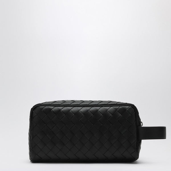 Bottega Veneta Bags? Bottega Veneta Men Black Travel Pouch In Intrecciato Premium Designer Shoulder Bag