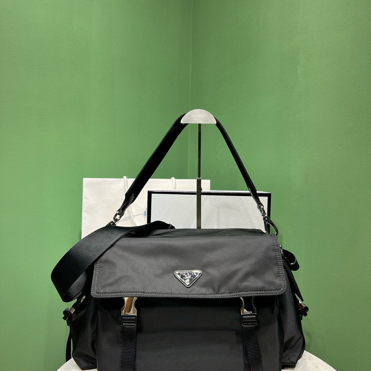 Wallets? Pd Explore Re-nylon Bag Premium Leather Designer Wallet