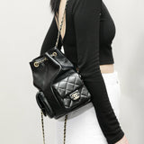 Front view of Chanel 25 Backpack premium bag