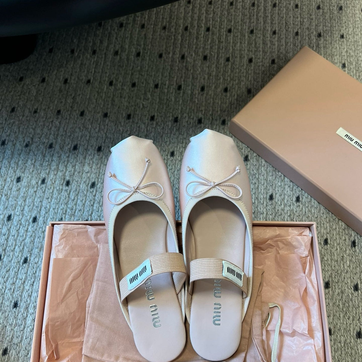 Shoes- Miu M Ballerina Flats Luxury Lifestyle Designer Footwear