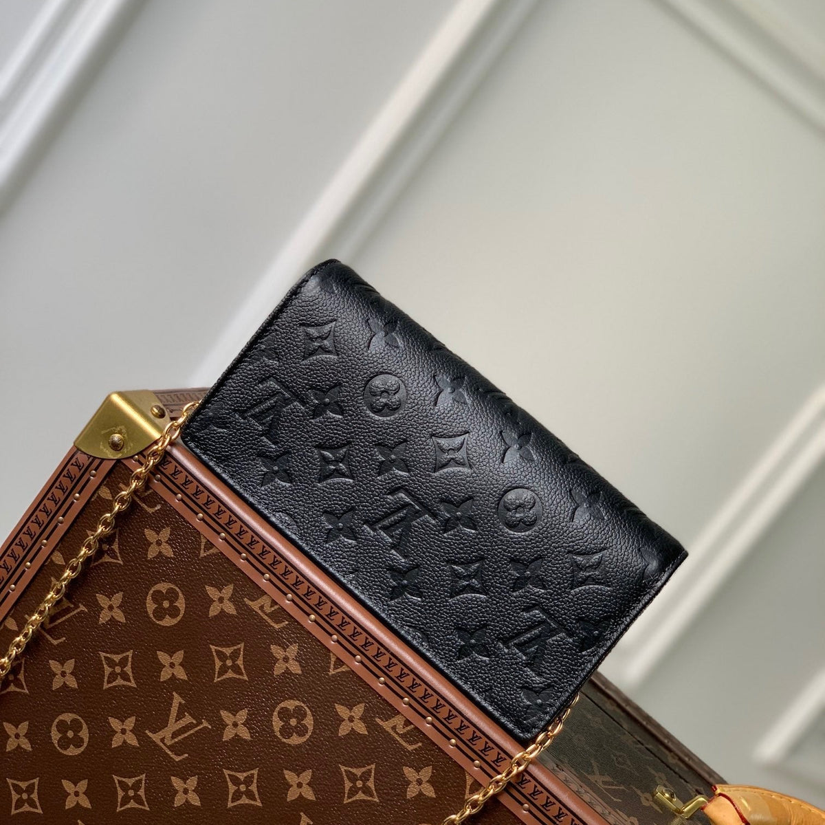Louis Vuitton Wallets- Louis Vuitton Lou Lily Wallet On Chain Premium Leather Designer Wallet
