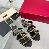 Valentino Garavani luxury shoes detail shot