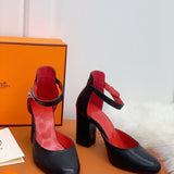 Hermès Camel Ankle Boots - Front View