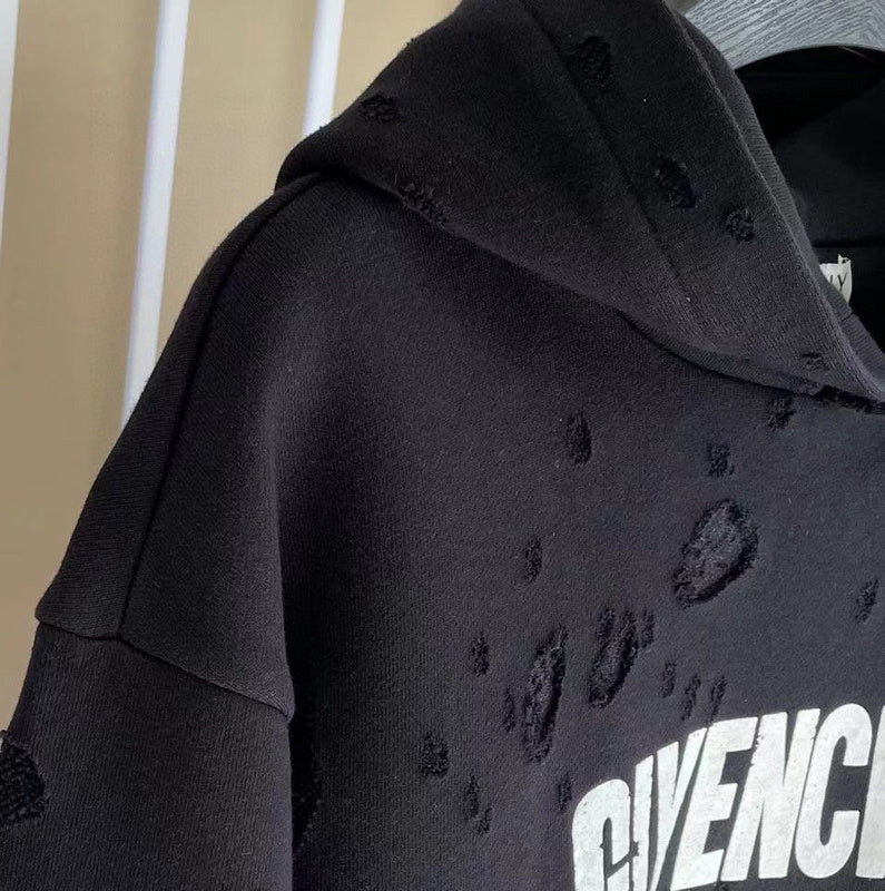 Close-up of Givenchy designer clothing craftsmanship