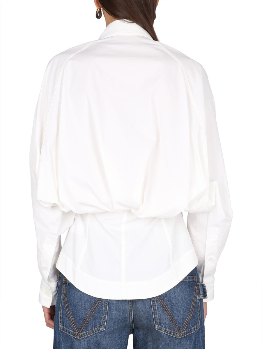Bottega Veneta Tops? Bottega Veneta Women Compact Cotton Shirt Elegant Everyday Designer Top