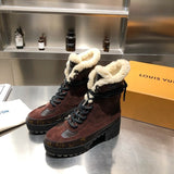 Louis Vuitton luxury shoes detail shot