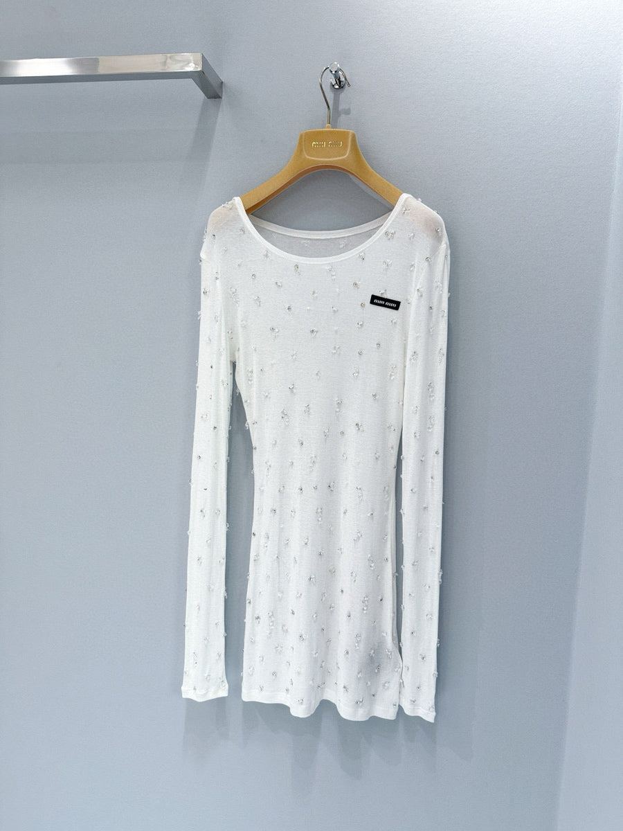 Tops- Miu M Top Elegant Everyday Designer Top