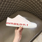 Burberry White Pointed-Toe Flats - Close-Up Texture View