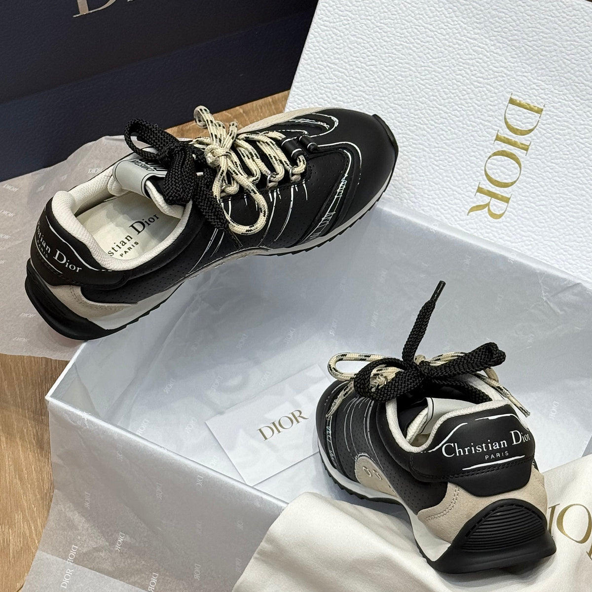 Dior Shoes- Dior D-sketch Sneaker Premium Designer Casual Shoes