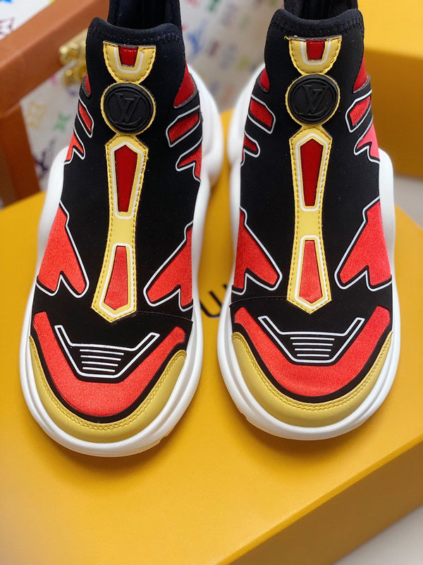 Louis Vuitton luxury shoes detail shot