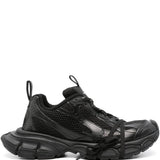 Close-up of Balenciaga sneakers hardware and fine stitching