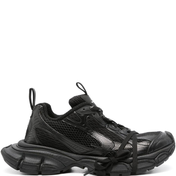 Close-up of Balenciaga sneakers hardware and fine stitching