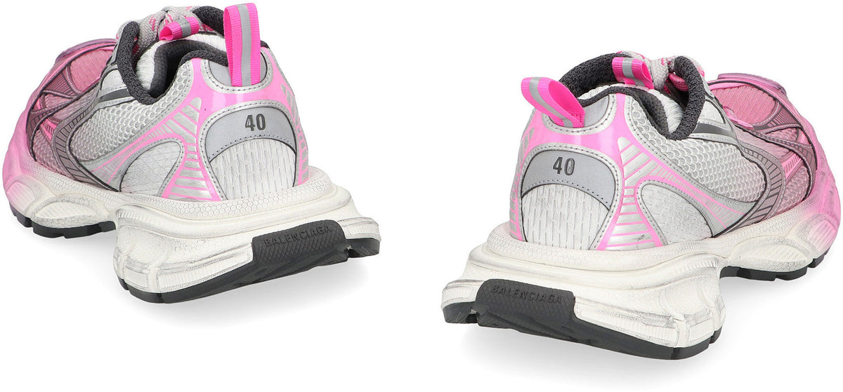 Close-up of Balenciaga sneakers hardware and fine stitching