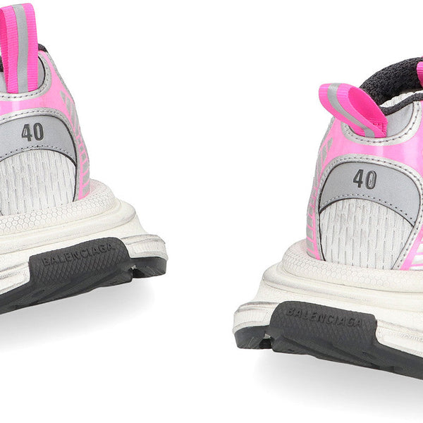 Close-up of Balenciaga sneakers hardware and fine stitching