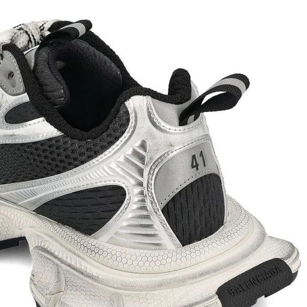 Close-up of Balenciaga sneakers hardware and fine stitching