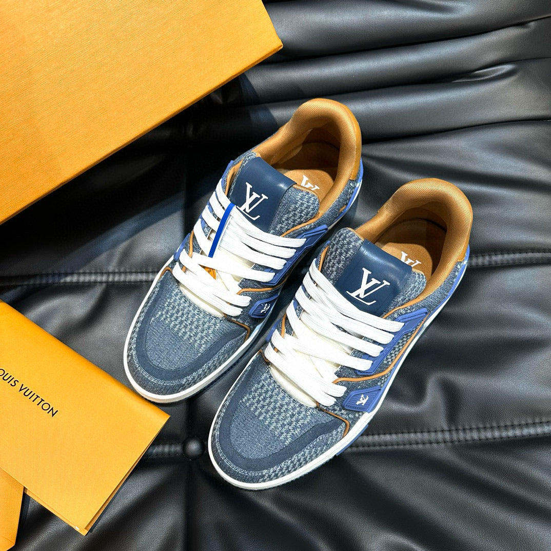 Louis Vuitton Shoes- Louis Vuitton Lou Trainers Comfortable Everyday Designer Shoes