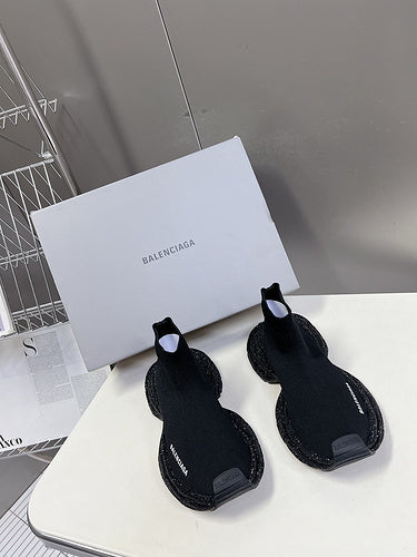 Balenciaga Burgundy Combat Boots - Full Silhouette View