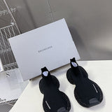 Balenciaga Burgundy Combat Boots - Full Silhouette View
